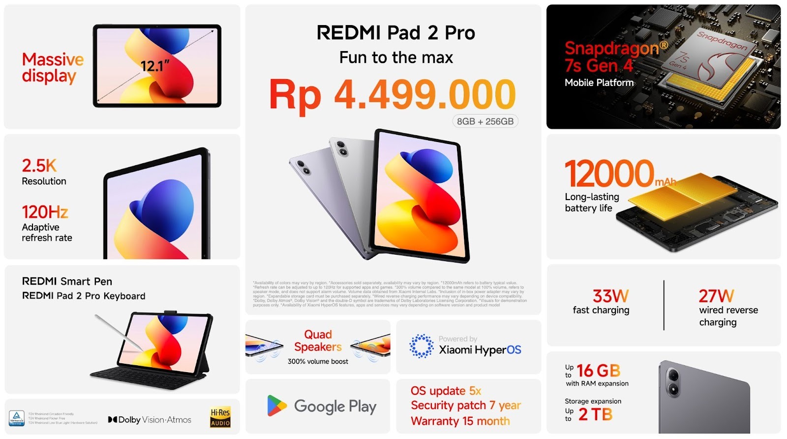 REDMI Pad 2 Pro Resmi Dijual di Indonesia, Dapatkan Diskon Hingga Rp400 Ribu!